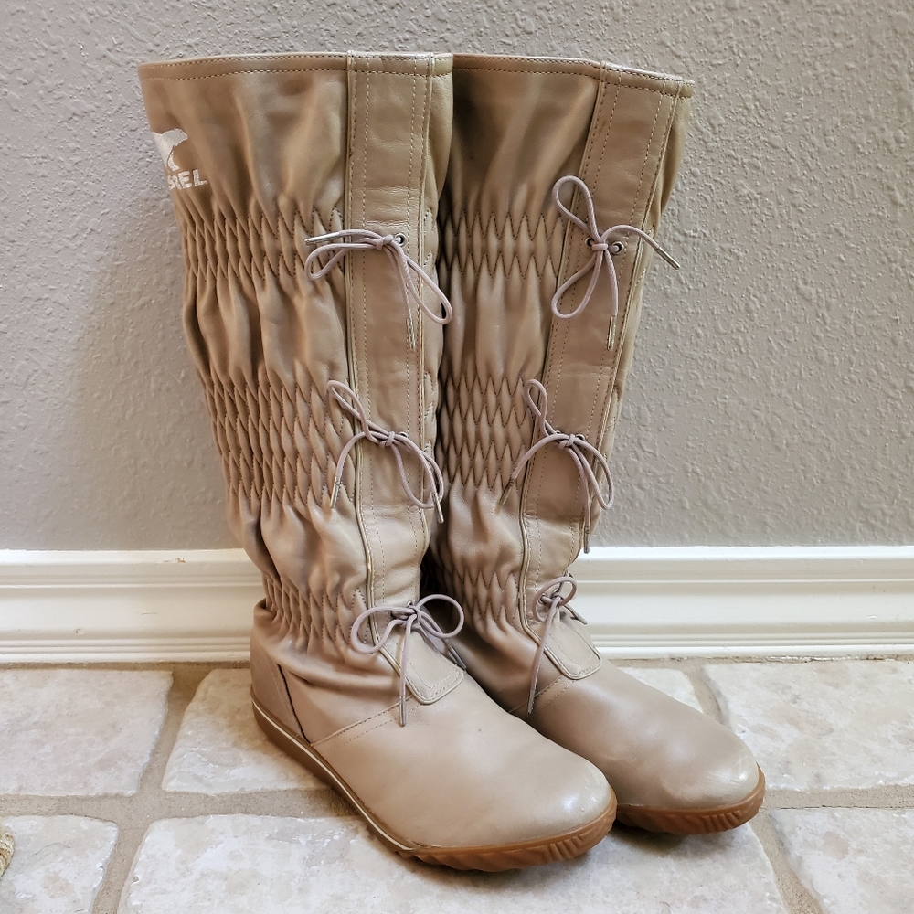 Sorel Leather Knee High Boots size 5.5